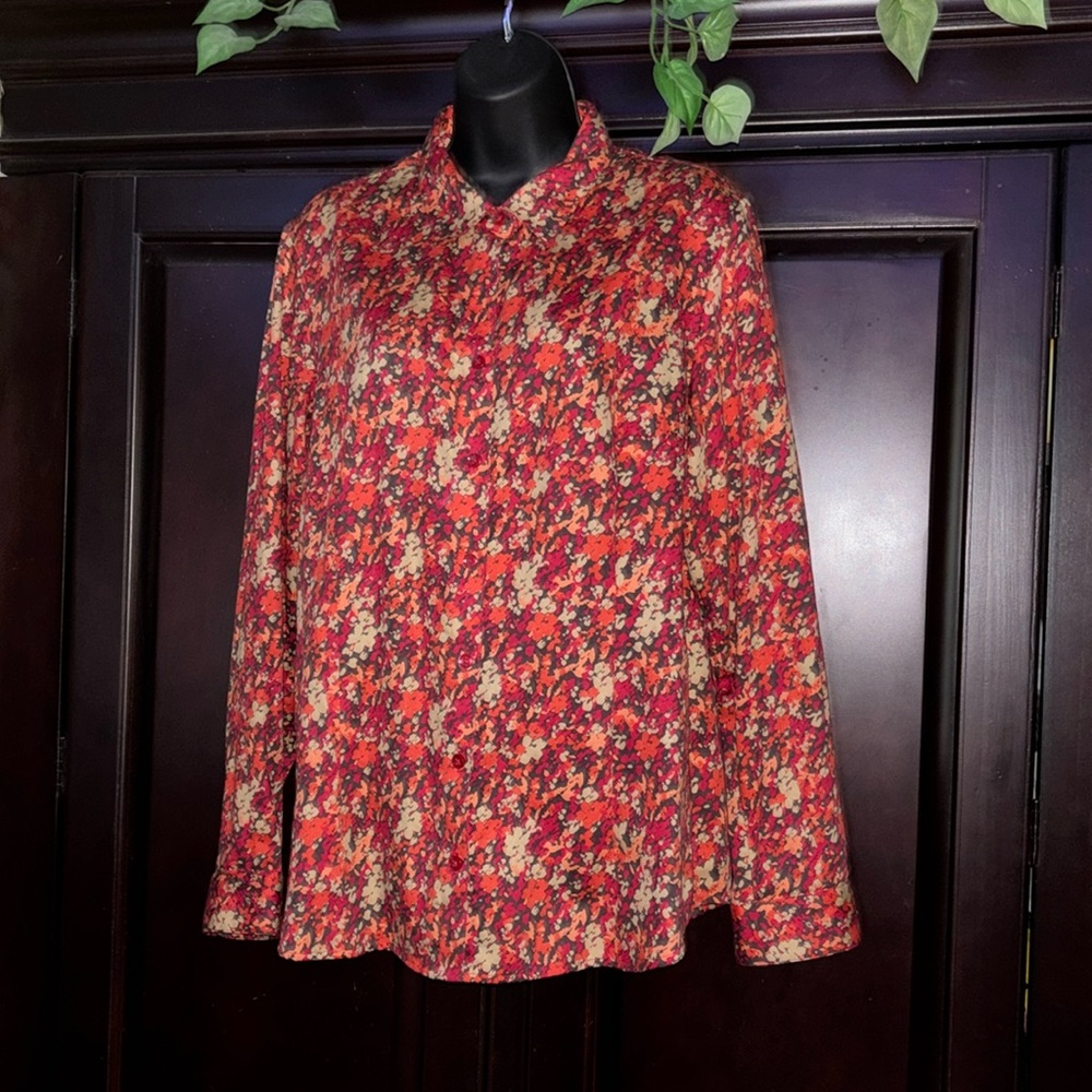 Stunning Colorful Coldwater Creek Blouse - Large